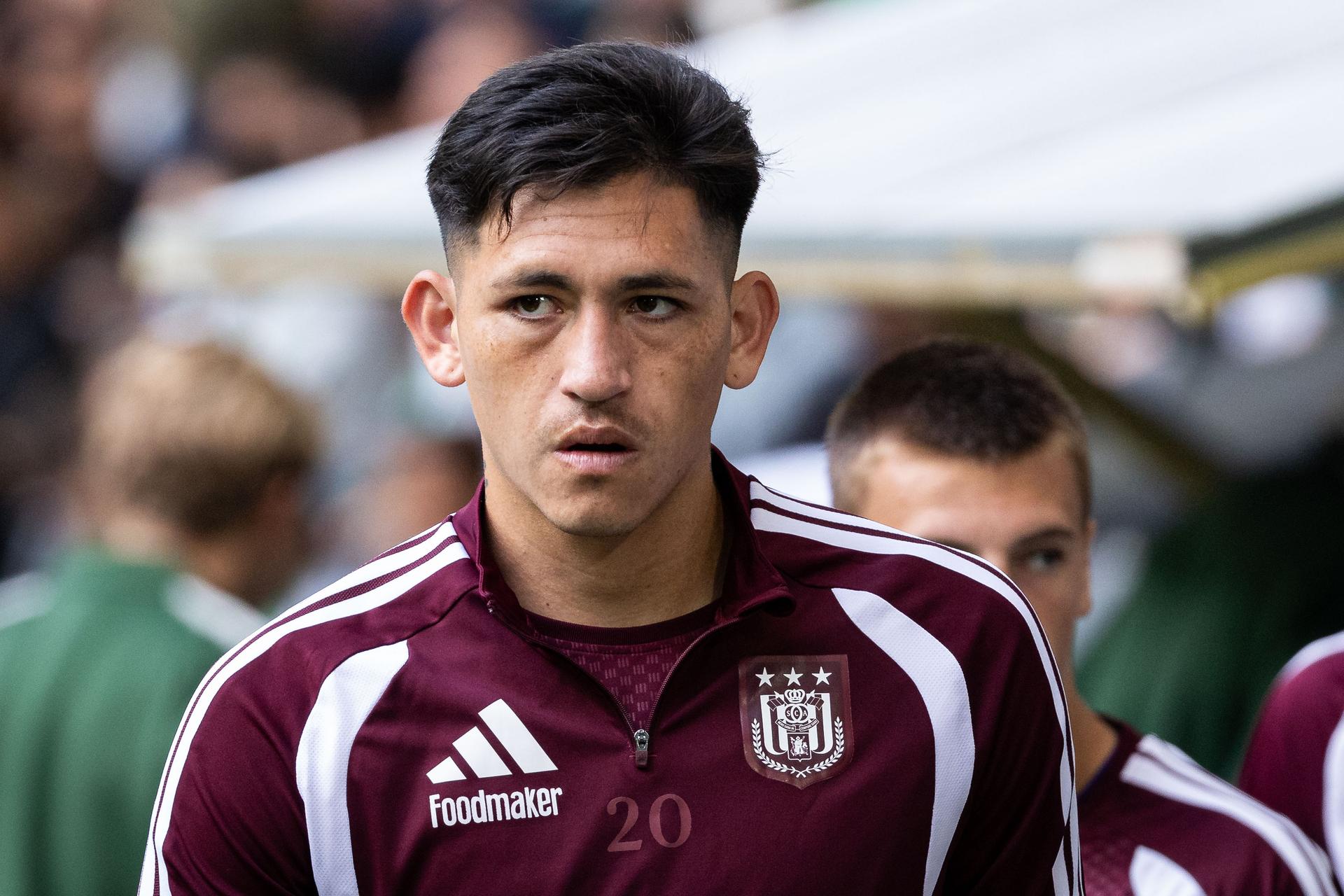 260723 Luis Vazquez of Anderlecht ahead of the UEFA Europa League second qualifying round football match between Hammarby and Anderlecht on July 23, 2026 in Stockholm. Photo: Michael Campanella / BILDBYRÅN / COP 313 / KJ0354 fotboll football soccer fotball uefa europa league europa league kval qualifying round qualification hammarby anderlecht bbeng grappa33 BELGIUM ONLY