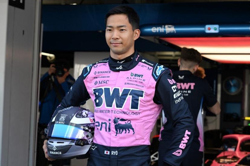 Alpine's Japanese reserve driver Ryo Hirakawa poses ahead of the Formula One Japanese Grand Prix at the Suzuka circuit in Suzuka, Mie prefecture on April 3, 2025. Toshifumi KITAMURA / AFP