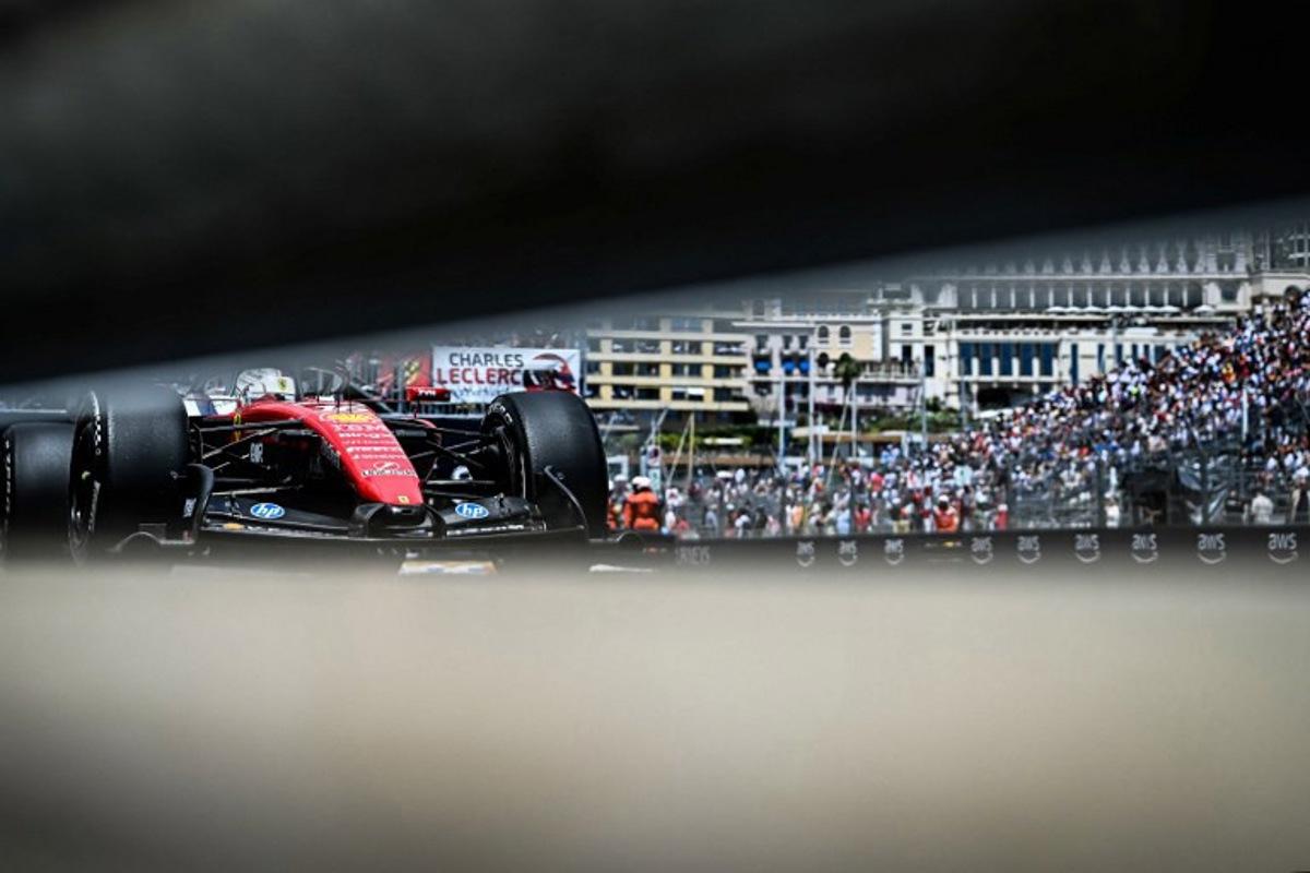 Ferrari's Monegasque driver Charles Leclerc takes part in the first practice session at the Monaco street circuit in Monaco, ahead of the Monaco Formula 1 Grand Prix, on June 5, 2026. Gabriel BOUYS / AFP