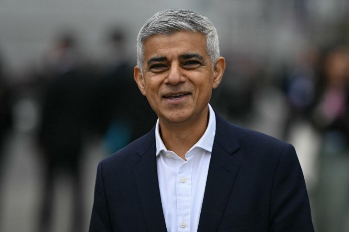 London mayor Sadiq Khan smiles on the first full day of the annual Labour Party conference in Liverpool, north-west England, on September 22, 2024. Oli SCARFF / AFP
